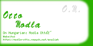 otto modla business card